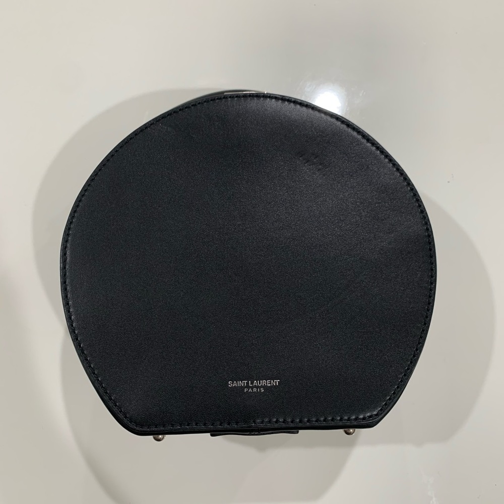 * Saint Laurent Small Leather Mica Hat Case - Picture 7 of 15